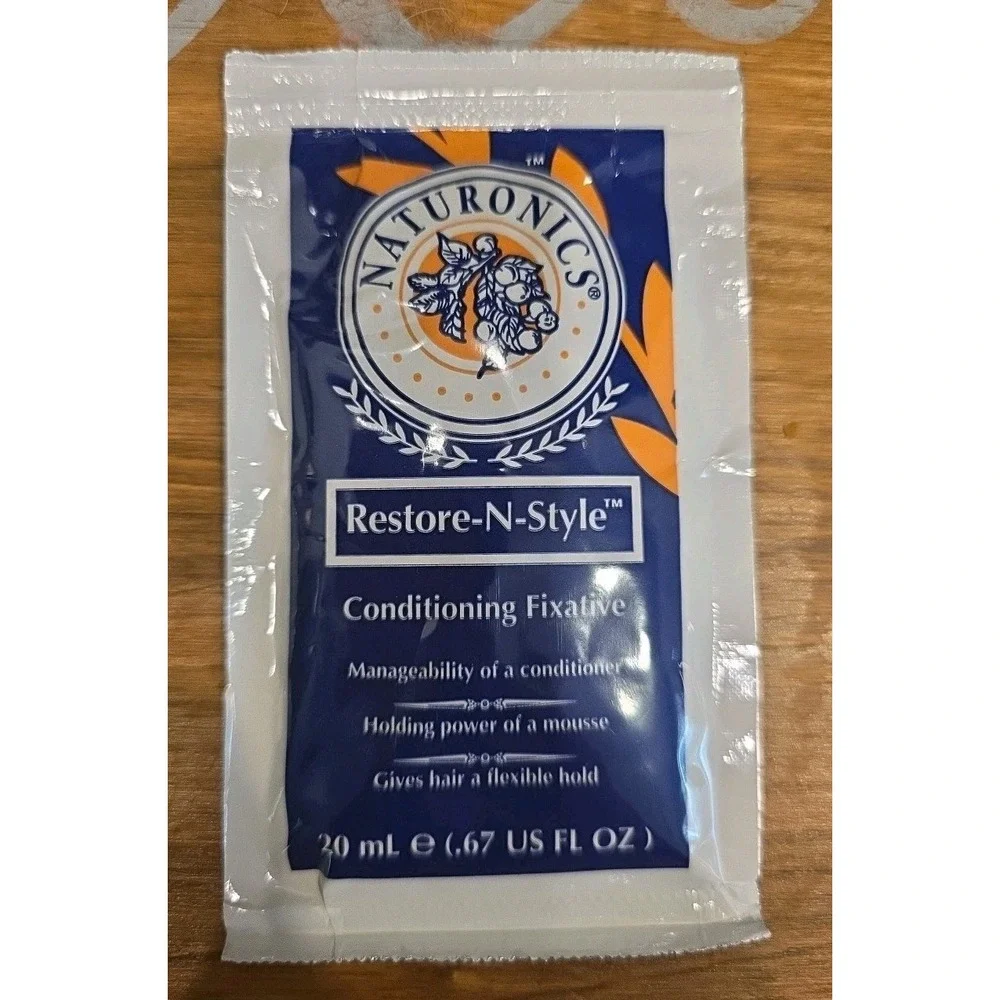 18 Packs Naturonics Restore-N-Style Conditioning Fixative .67‎ oz